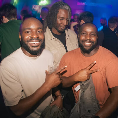 group of friends at a bachelor party