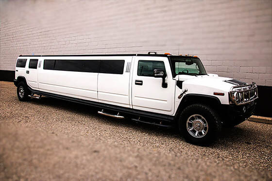 18 passenger h2 hummer limo exterior