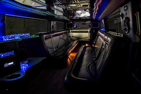 18 passenger hummer limo interior 1