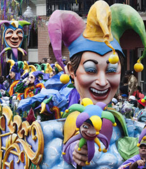 mardi gras party bus