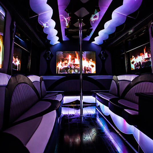 party bus with air conditioning
