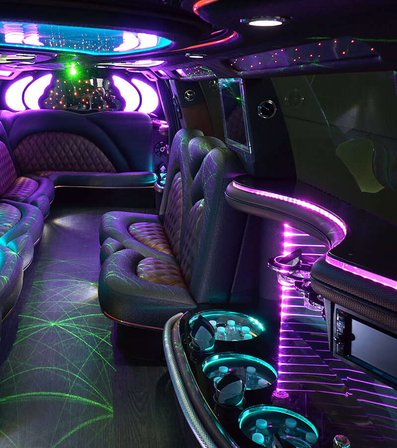 leather limo seating tall